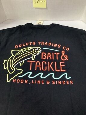 Duluth Trading Co Black Short Sleeve Crewneck Tee